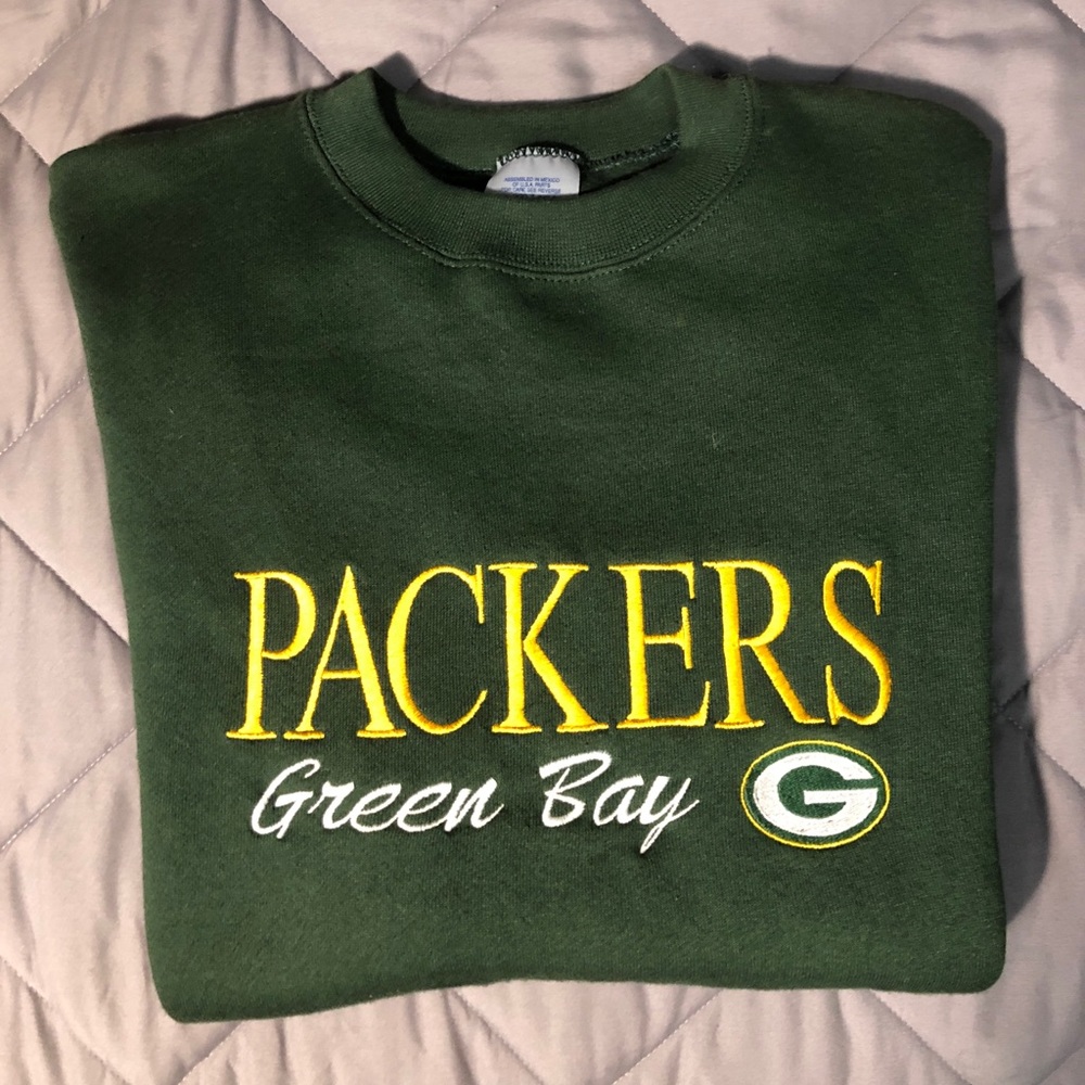 Vintage 7 Logo Green Bay Packers crewneck sz M